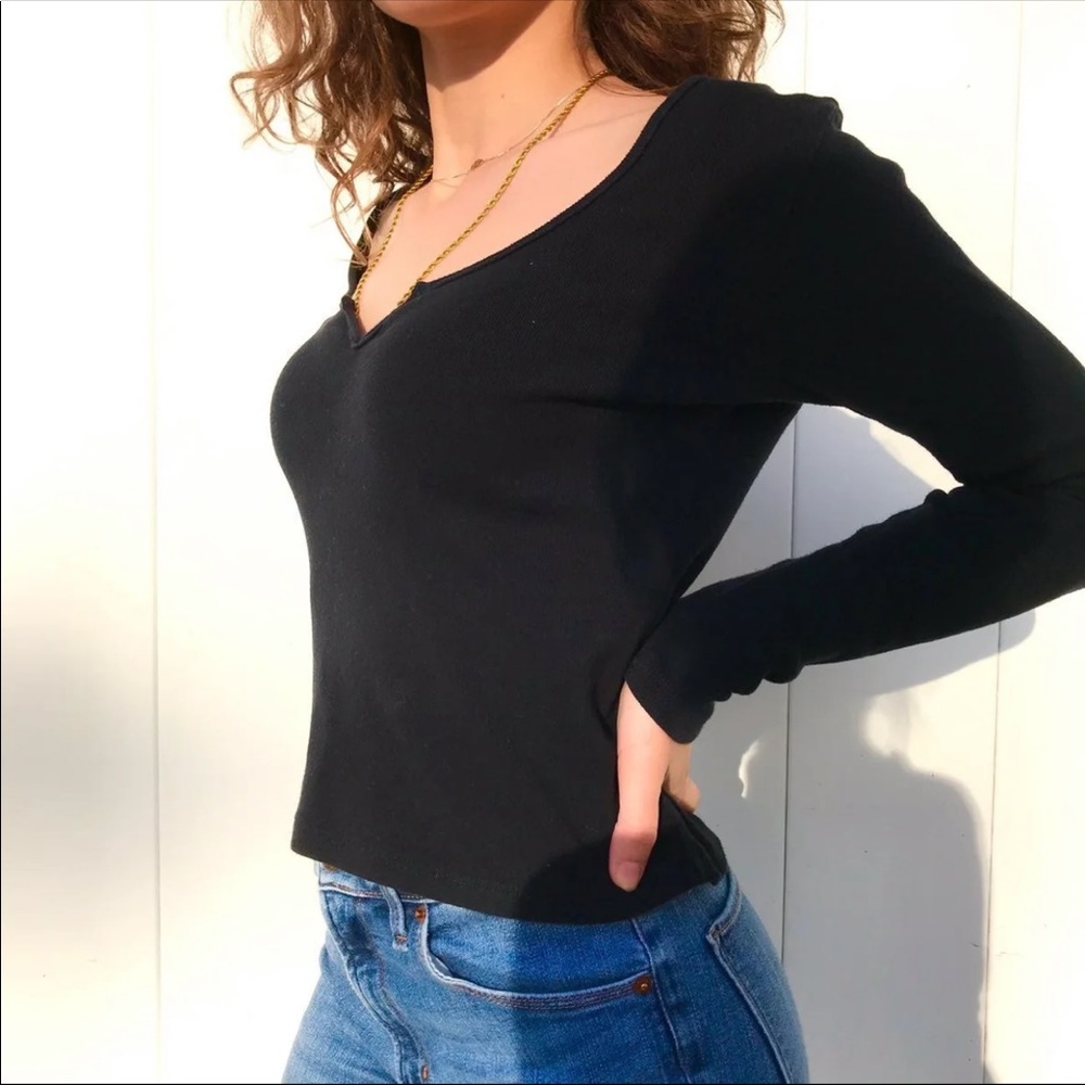 Black Long Sleeve Top